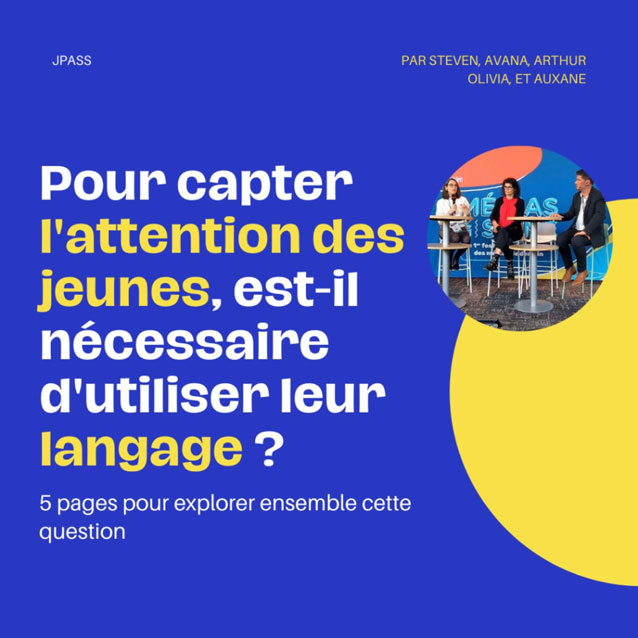 Communiquer aux jeunes générations